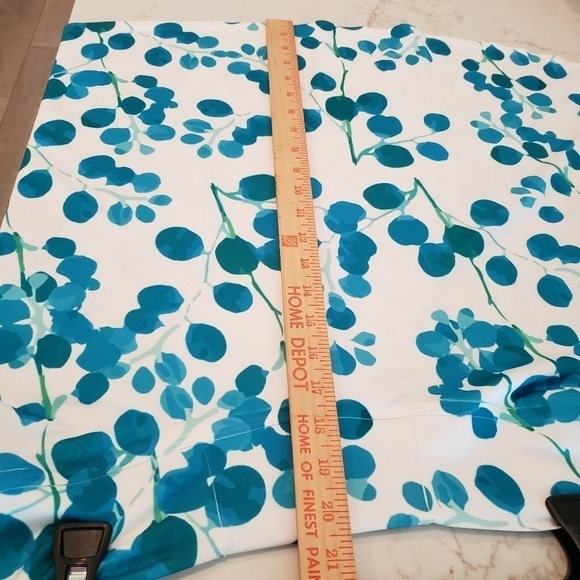 New Reversible Front Back Silky Skirt Whimsy Rose Brenda Pome turqoise, small - Picture 4 of 11